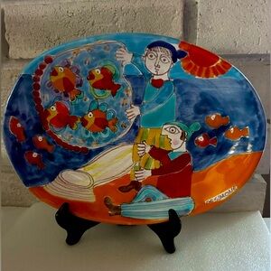 Giovanni De Simone Pottery Plate - signed